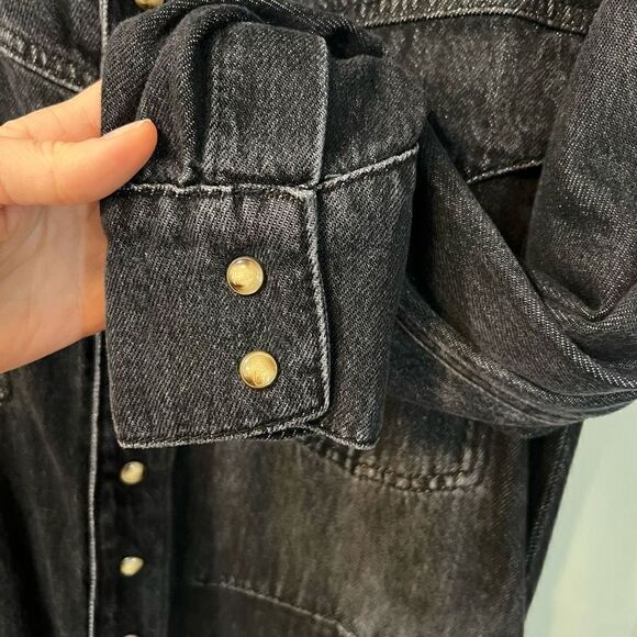 NWT FREE PEOPLE WE THE FREE Townes Coveralls Jumpsuit Size Small Denim Jean - Picture 7 of 8